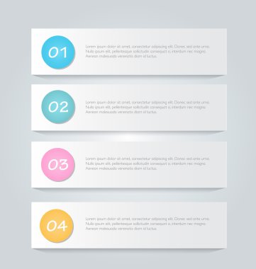 İş infographics şablonu tanıtım, eğitim için