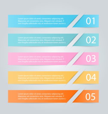 İş infographics şablonu tanıtım, eğitim için