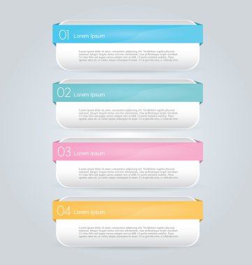 İş infographics şablonu tanıtım, eğitim için