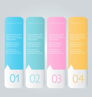 İş infographics şablonu tanıtım, eğitim için