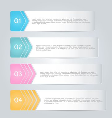 İş infographics şablonu tanıtım, eğitim için