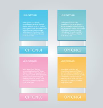 İş infographics şablonu tanıtım, eğitim için