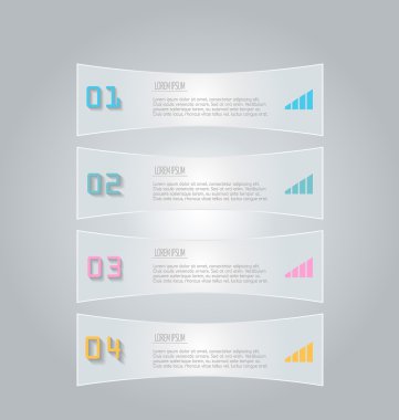 İş infographics şablonu tanıtım, eğitim için