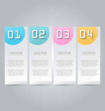 İş infographics şablonu tanıtım, eğitim için