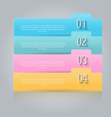 İş infographics şablonu tanıtım, eğitim için