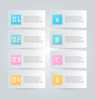 İş infographics şablonu tanıtım, eğitim için