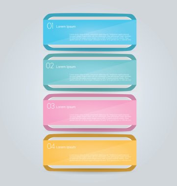 İş infographics şablonu tanıtım, eğitim için