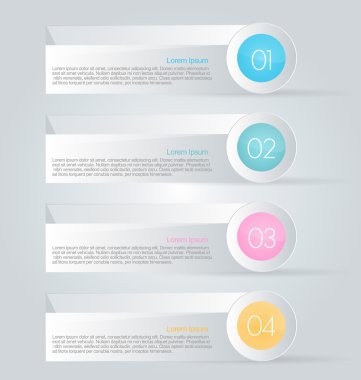 İş infographics şablonu tanıtım, eğitim için