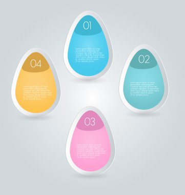 İş infographics şablonu tanıtım, eğitim için