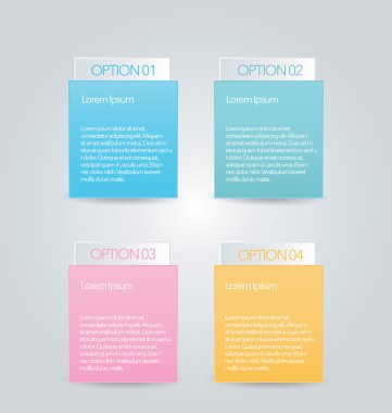 İş infographics şablonu tanıtım, eğitim için