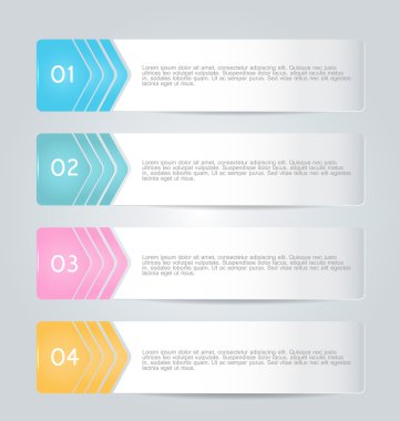 İş infographics şablonu tanıtım, eğitim için