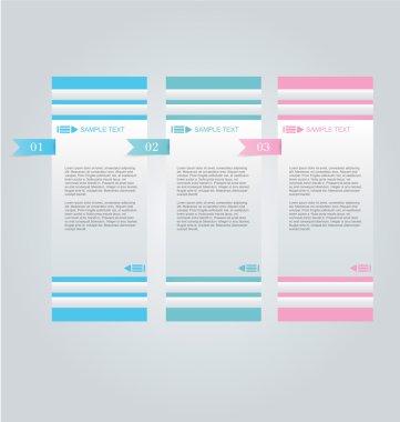 İş infographics şablonu tanıtım, eğitim için