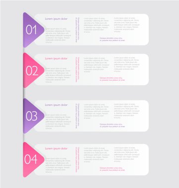 İş infographics şablonu tanıtım, eğitim için