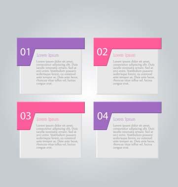 İş infographics şablonu tanıtım, eğitim için