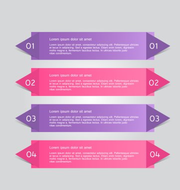 İş infographics şablonu tanıtım, eğitim için