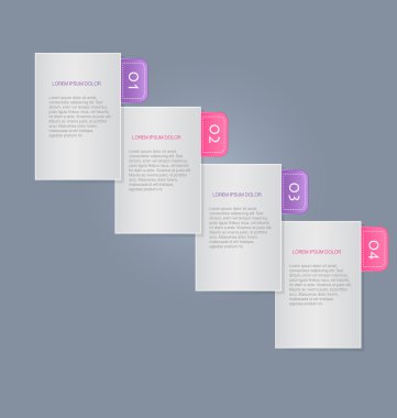 İş infographics şablonu tanıtım, eğitim için