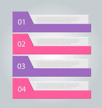 İş infographics şablonu tanıtım, eğitim için