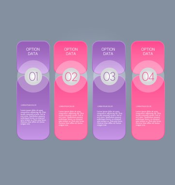 İş infographics şablonu tanıtım, eğitim için