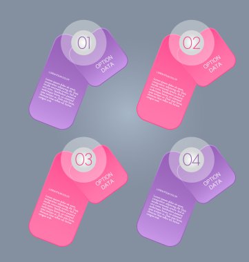 İş infographics şablonu tanıtım, eğitim için