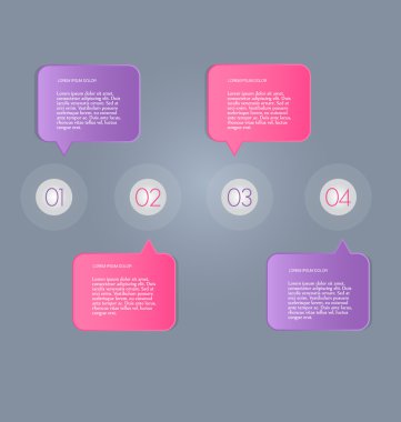 İş infographics şablonu tanıtım, eğitim için