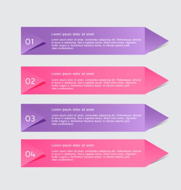 İş infographics şablonu tanıtım, eğitim için