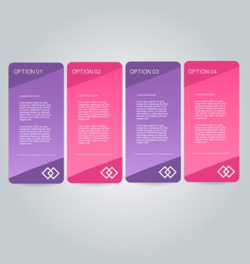 İş infographics şablonu tanıtım, eğitim için