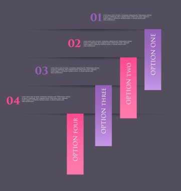 İş infographics şablonu tanıtım, eğitim için