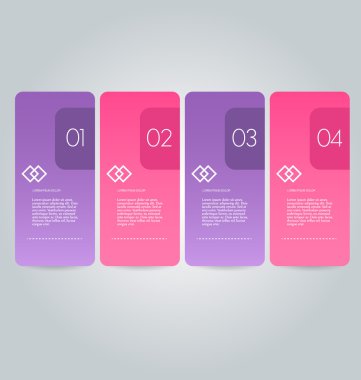 İş infographics şablonu tanıtım, eğitim için