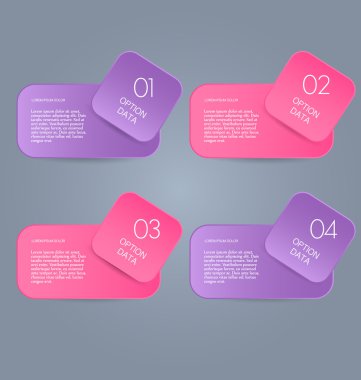 İş infographics şablonu tanıtım, eğitim için