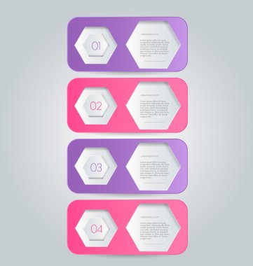 İş infographics şablonu tanıtım, eğitim için