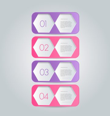 İş infographics şablonu tanıtım, eğitim için