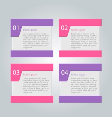 İş infographics şablonu tanıtım, eğitim için