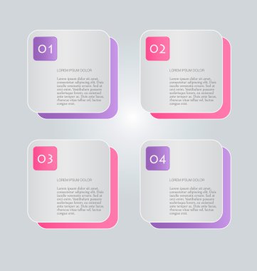 İş infographics şablonu tanıtım, eğitim için