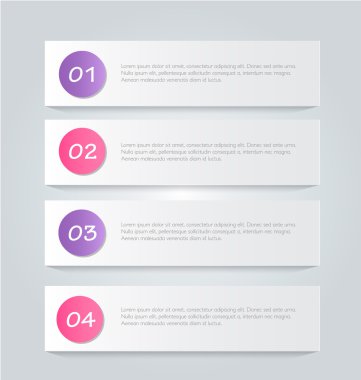 İş infographics şablonu tanıtım, eğitim için