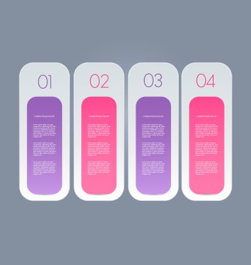 İş infographics şablonu tanıtım, eğitim için