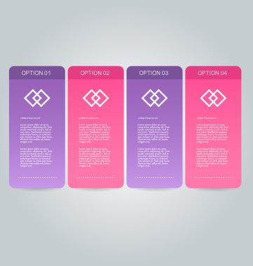 İş infographics şablonu tanıtım, eğitim için