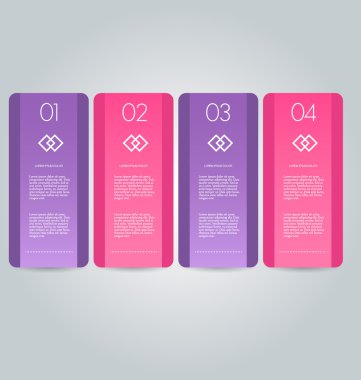 İş infographics şablonu tanıtım, eğitim için