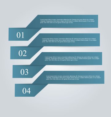 İş infographics şablonu tanıtım, eğitim için