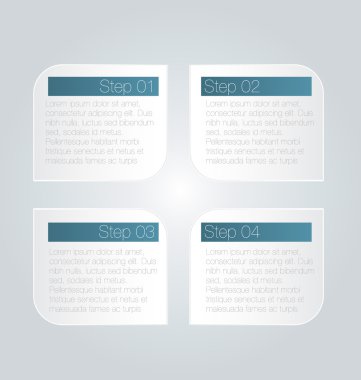 İş infographics şablonu tanıtım, eğitim için