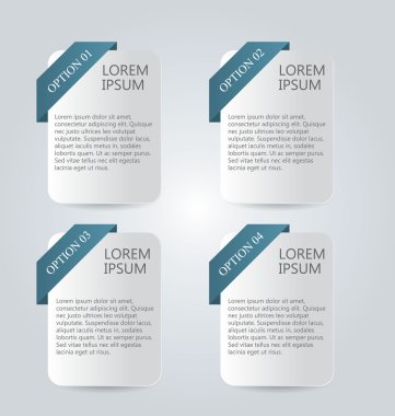 İş infographics şablonu tanıtım, eğitim için