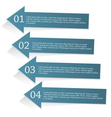 İş infographics şablonu tanıtım, eğitim için