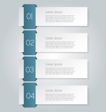 İş infographics şablonu tanıtım, eğitim için