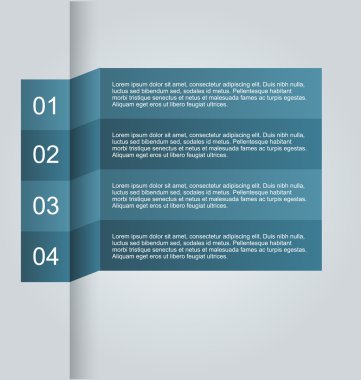 İş infographics şablonu tanıtım, eğitim için