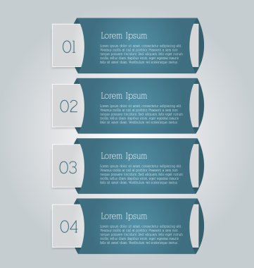 İş infographics şablonu tanıtım, eğitim için