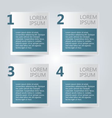 İş infographics şablonu tanıtım, eğitim için