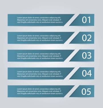 İş infographics şablonu tanıtım, eğitim için