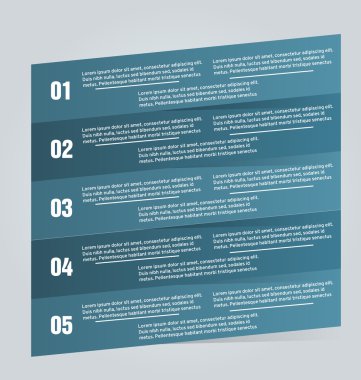 İş infographics şablonu tanıtım, eğitim için