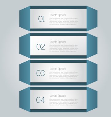 İş infographics şablonu tanıtım, eğitim için