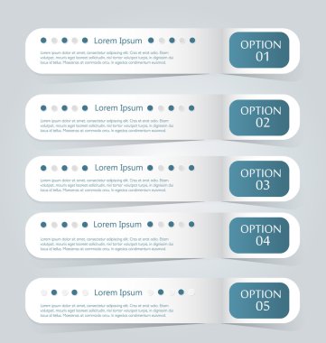 İş infographics şablonu tanıtım, eğitim için