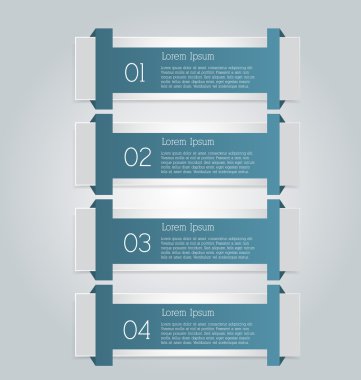 İş infographics şablonu tanıtım, eğitim için